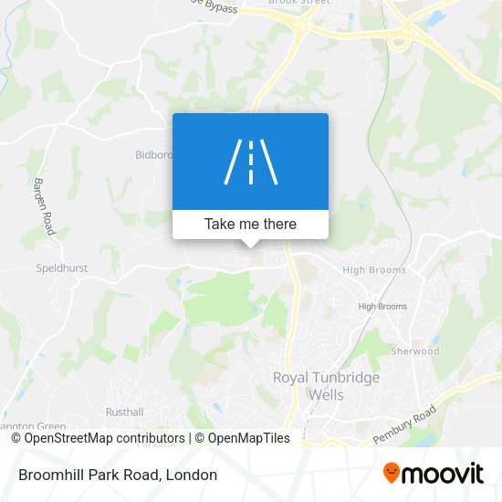 Broomhill Park Road map