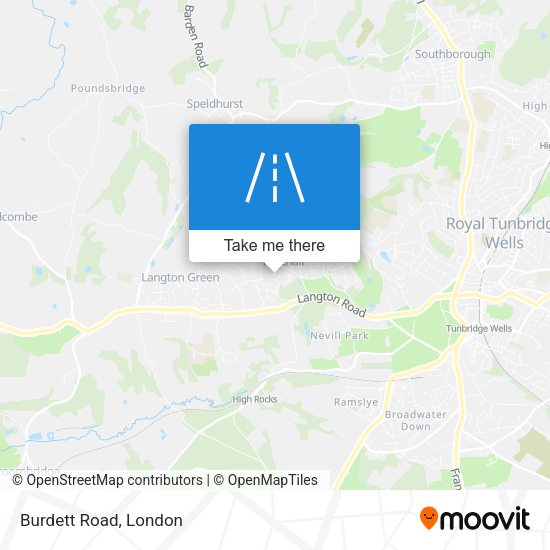 Burdett Road map