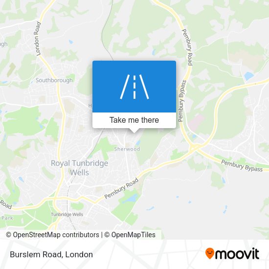 Burslem Road map