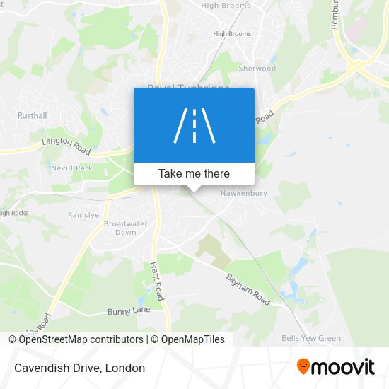 Cavendish Drive map