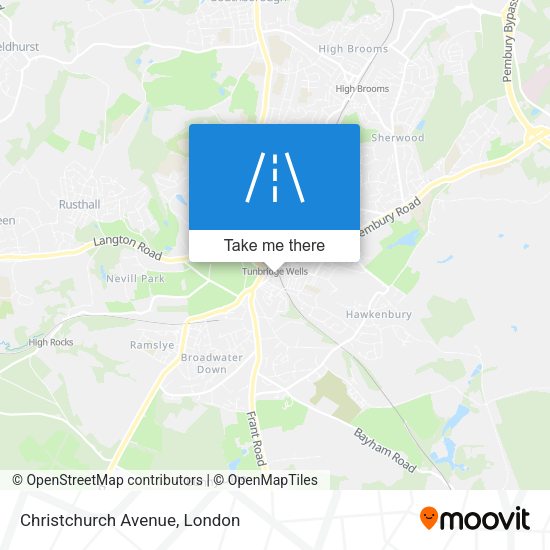 Christchurch Avenue map