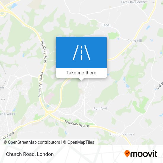 Church Road map