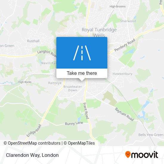 Clarendon Way map