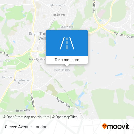Cleeve Avenue map