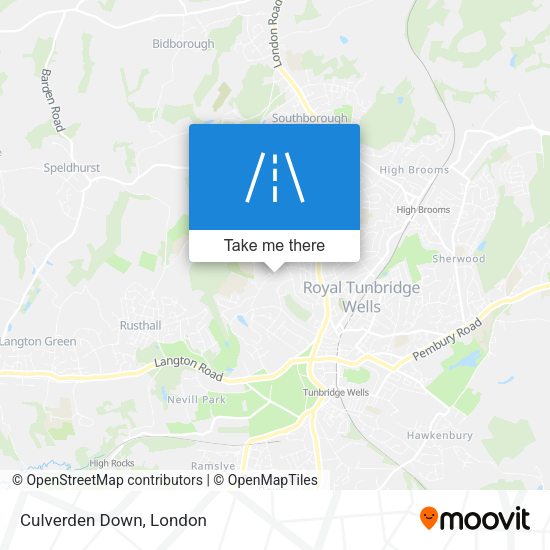 Culverden Down map