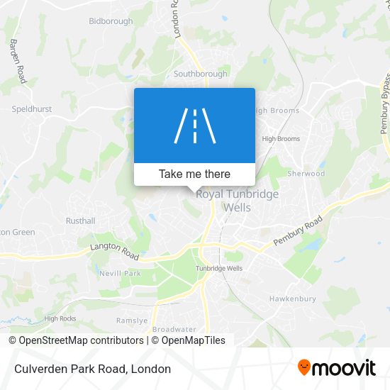 Culverden Park Road map