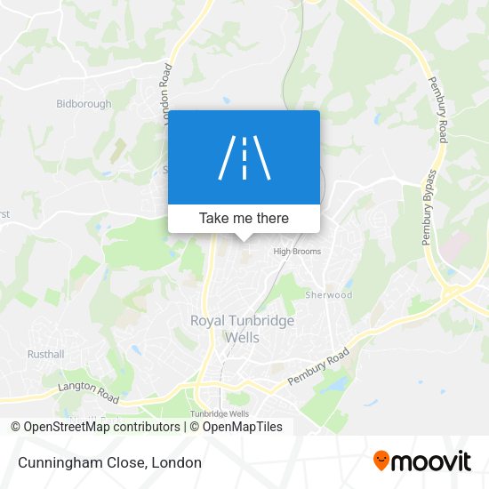 Cunningham Close map