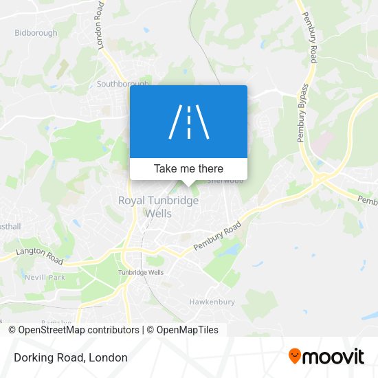 Dorking Road map