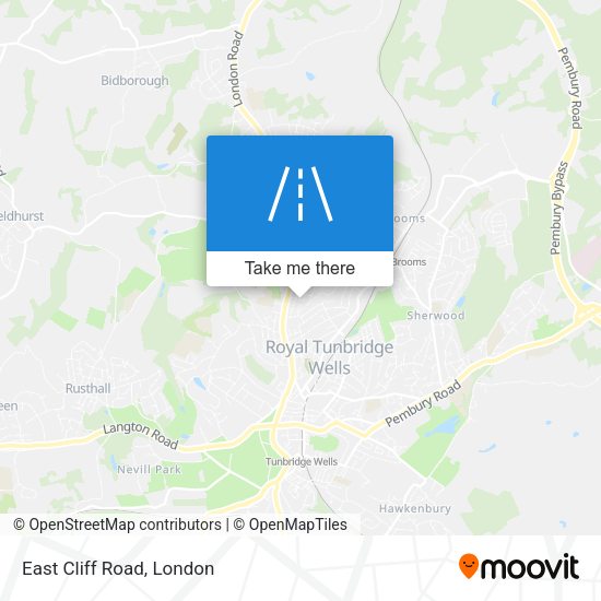East Cliff Road map