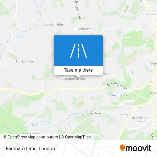 Farnham Lane map