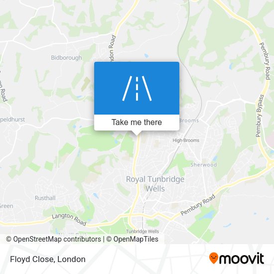 Floyd Close map