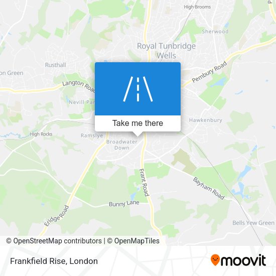 Frankfield Rise map