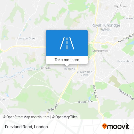 Friezland Road map