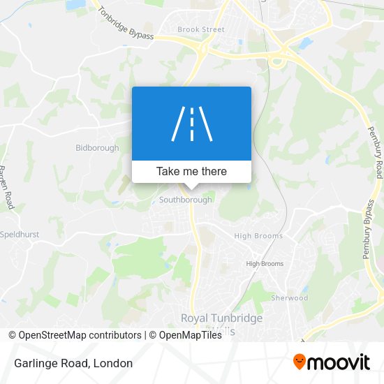 Garlinge Road map