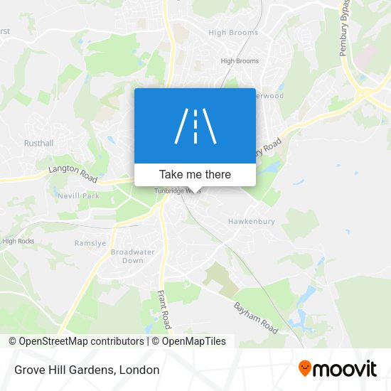 Grove Hill Gardens map