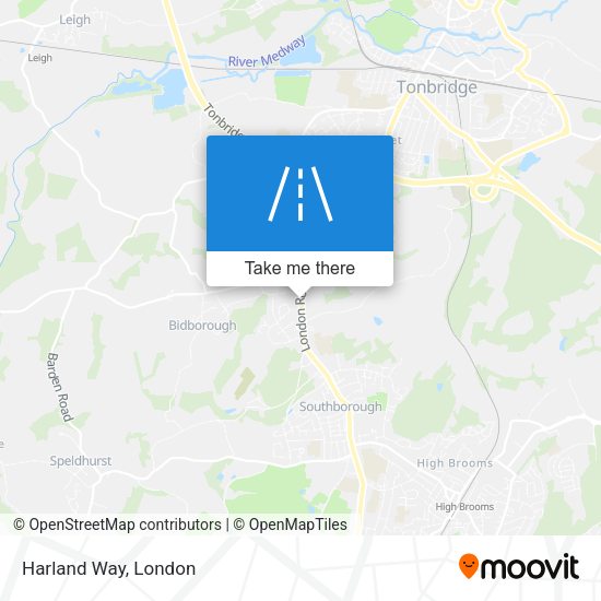 Harland Way map