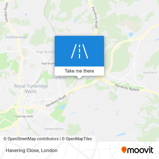 Havering Close map