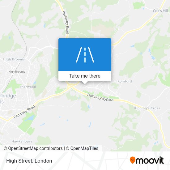 High Street map