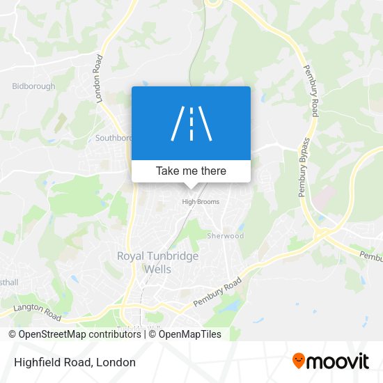 Highfield Road map