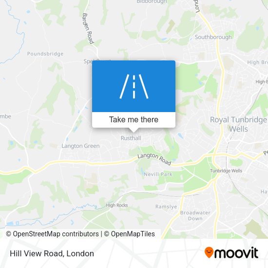 Hill View Road map