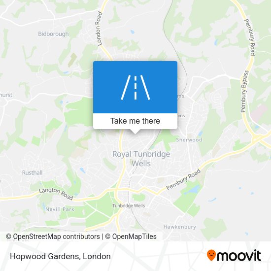 Hopwood Gardens map