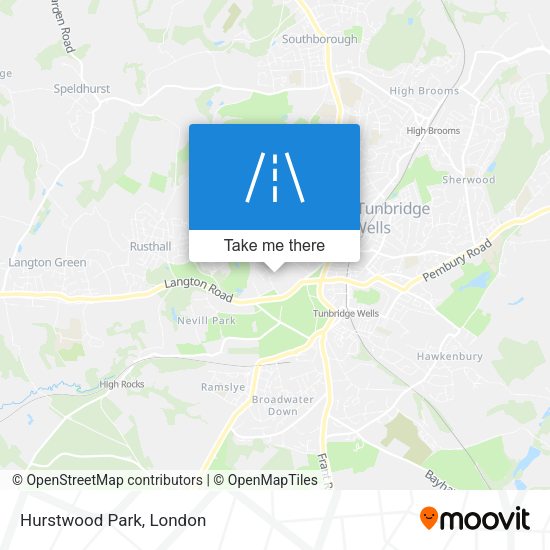 Hurstwood Park map