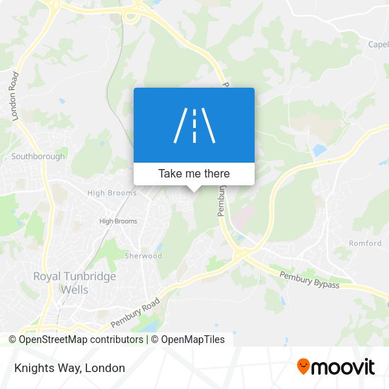 Knights Way map