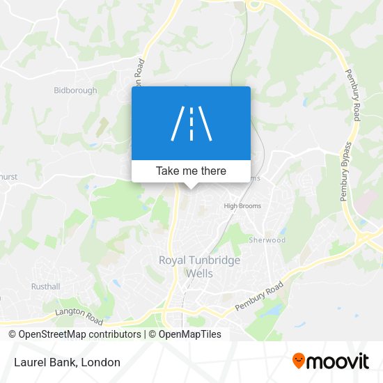 Laurel Bank map