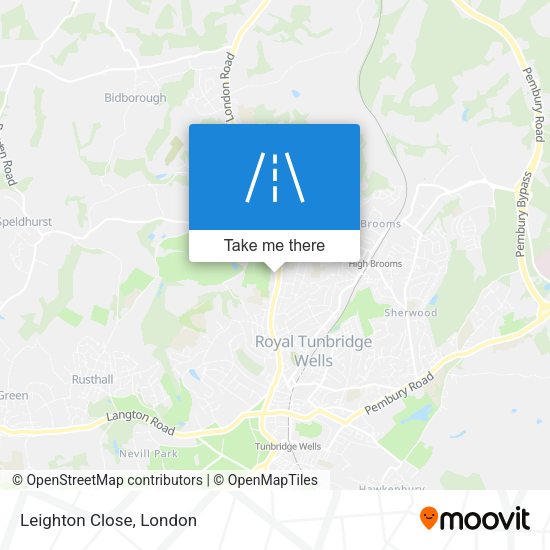 Leighton Close map