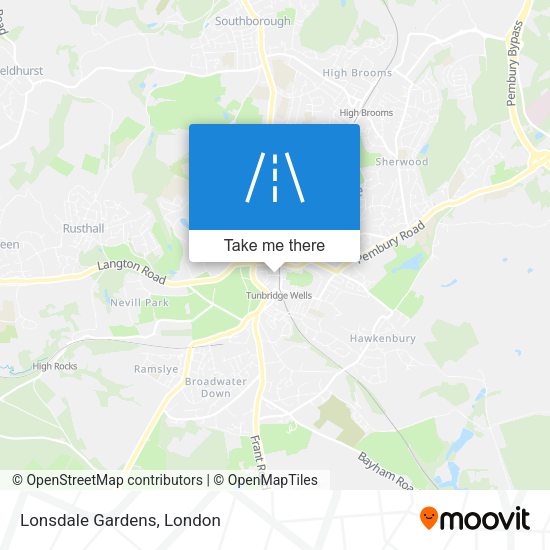 Lonsdale Gardens map
