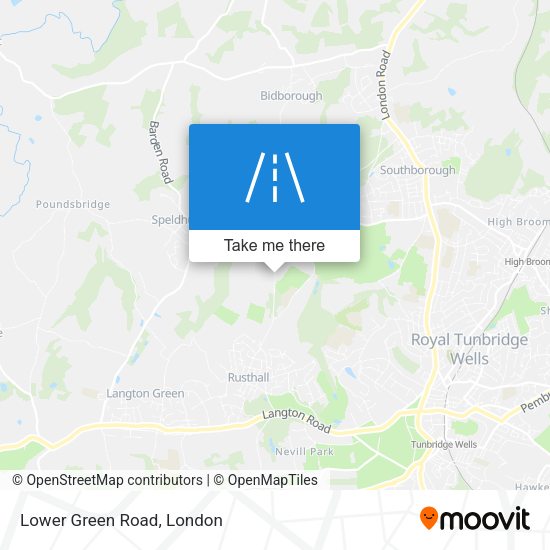 Lower Green Road map