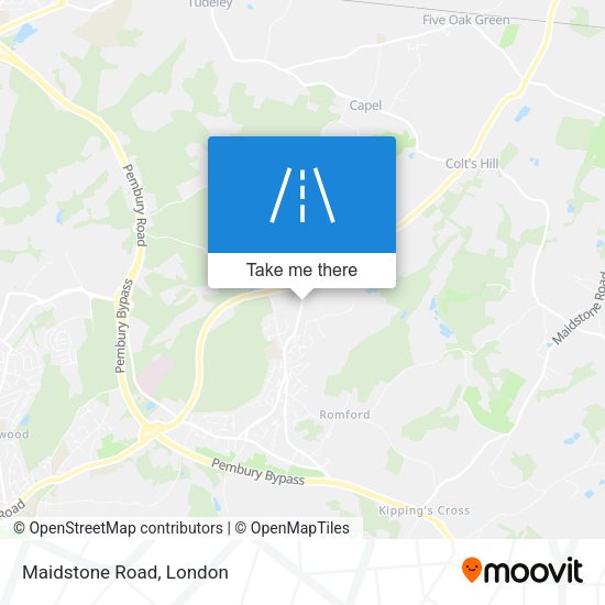 Maidstone Road map