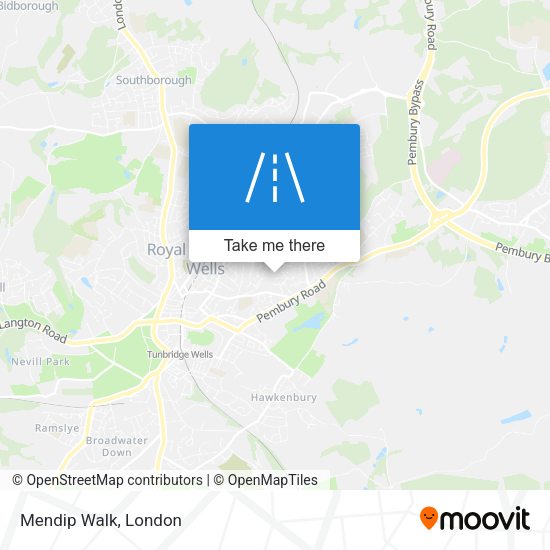 Mendip Walk map