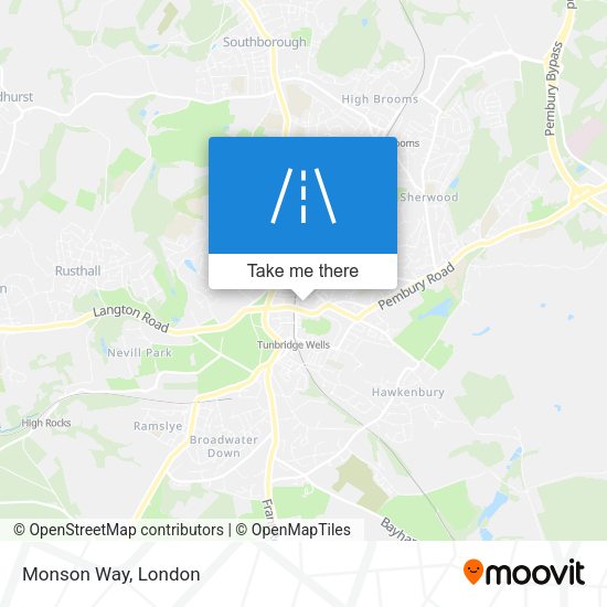 Monson Way map