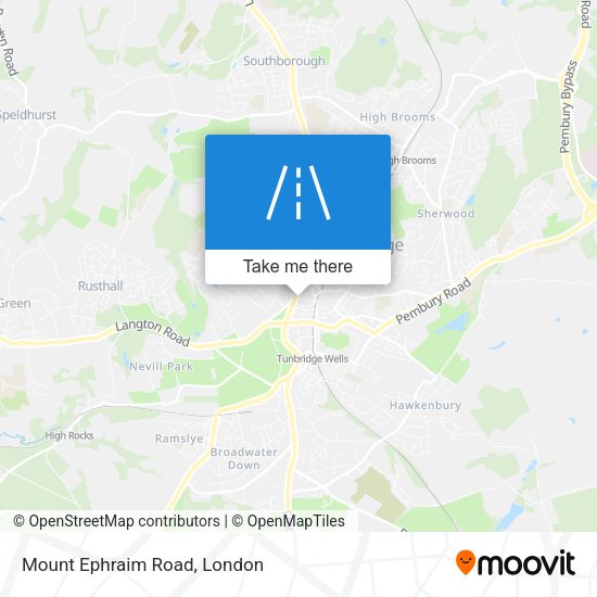 Mount Ephraim Road map