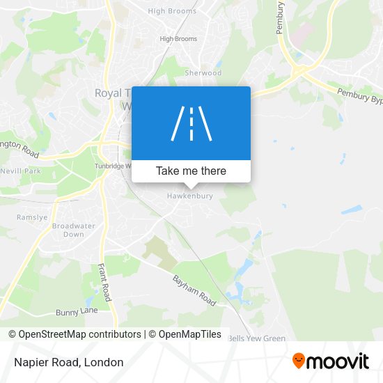 Napier Road map