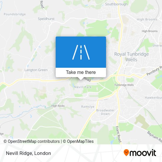 Nevill Ridge map