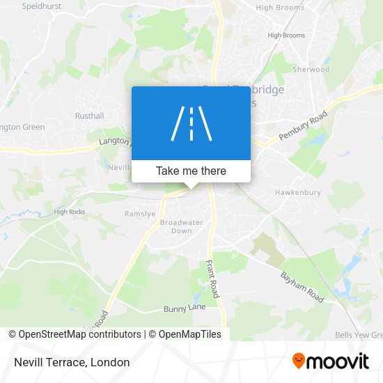 Nevill Terrace map