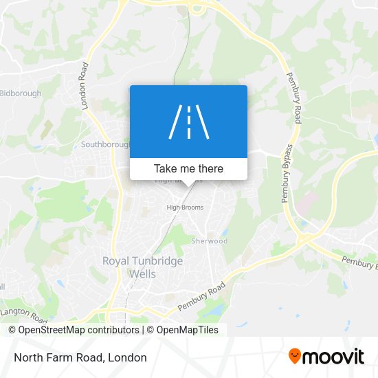 North Farm Road map