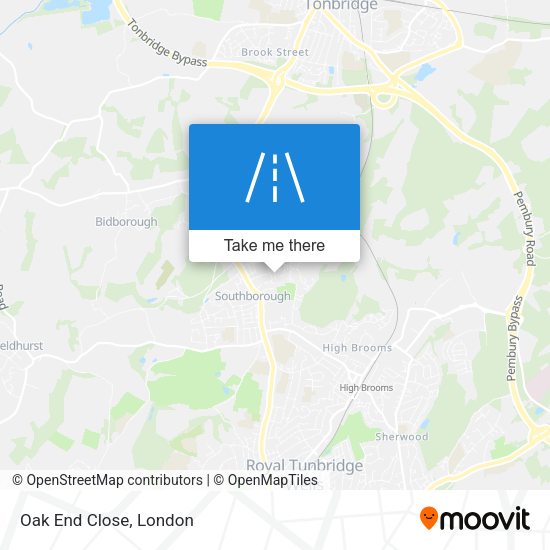 Oak End Close map