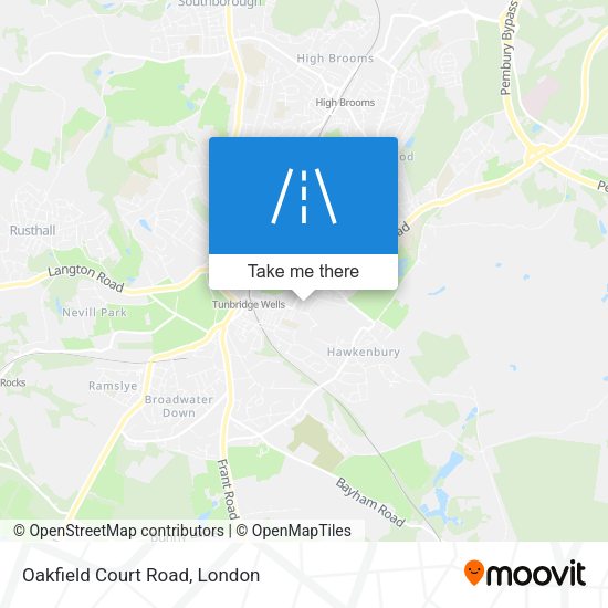 Oakfield Court Road map