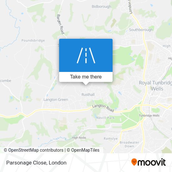 Parsonage Close map