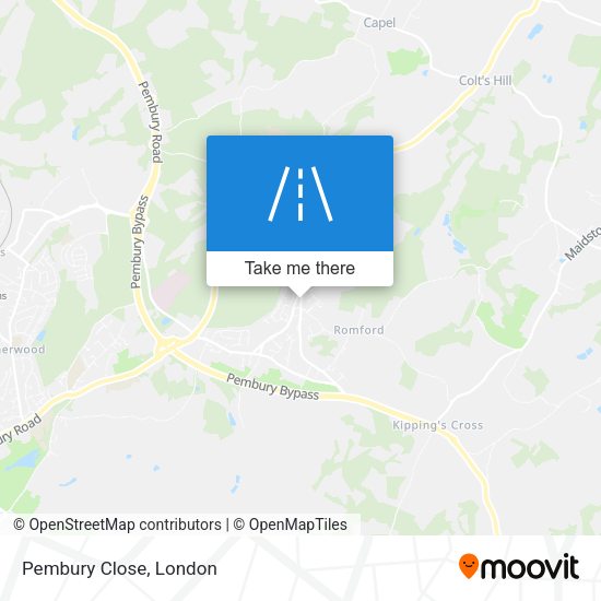 Pembury Close map
