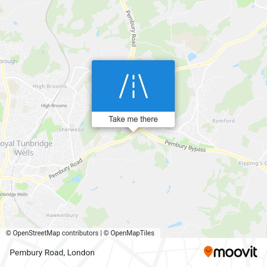 Pembury Road map