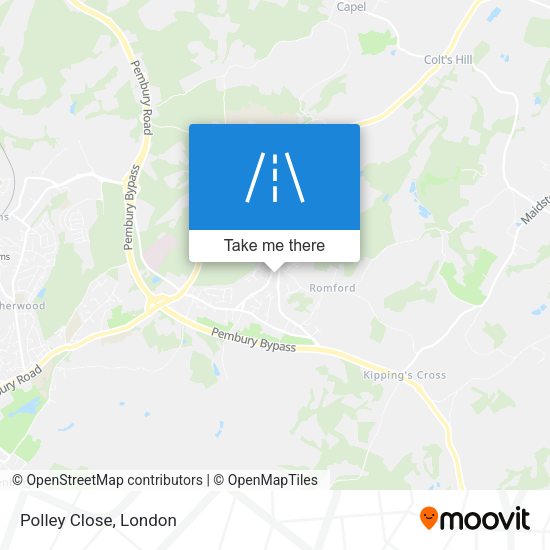 Polley Close map