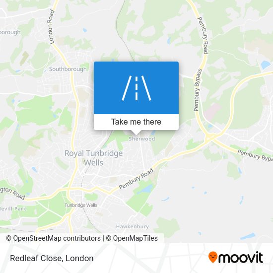 Redleaf Close map