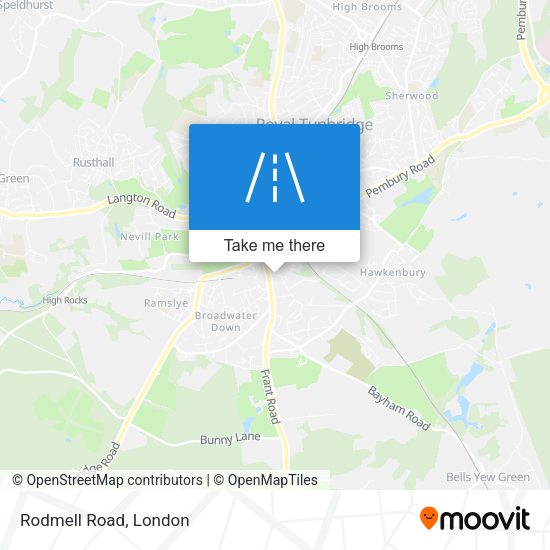 Rodmell Road map