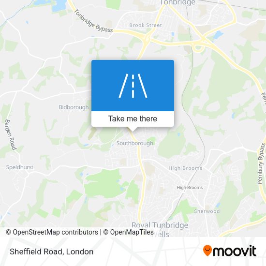 Sheffield Road map