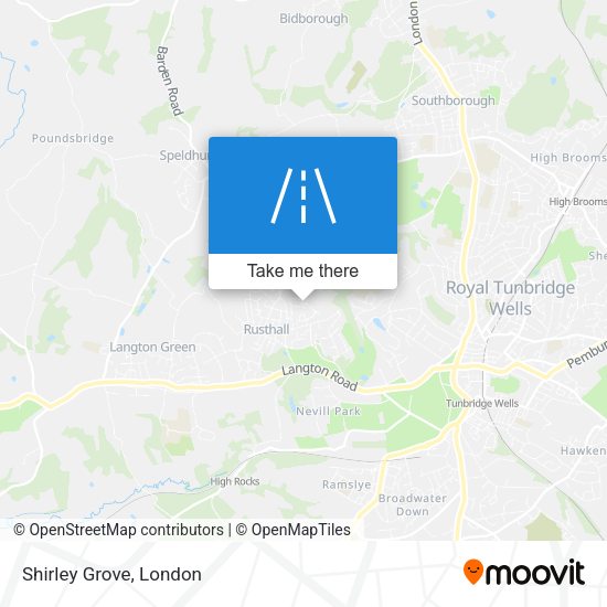 Shirley Grove map