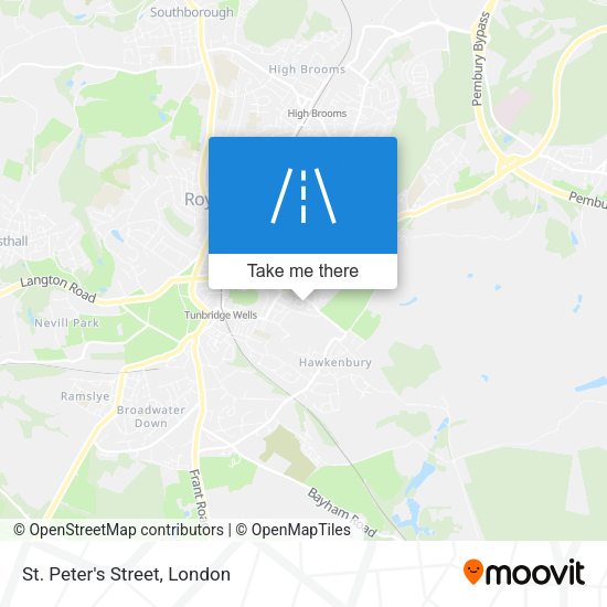 St. Peter's Street map